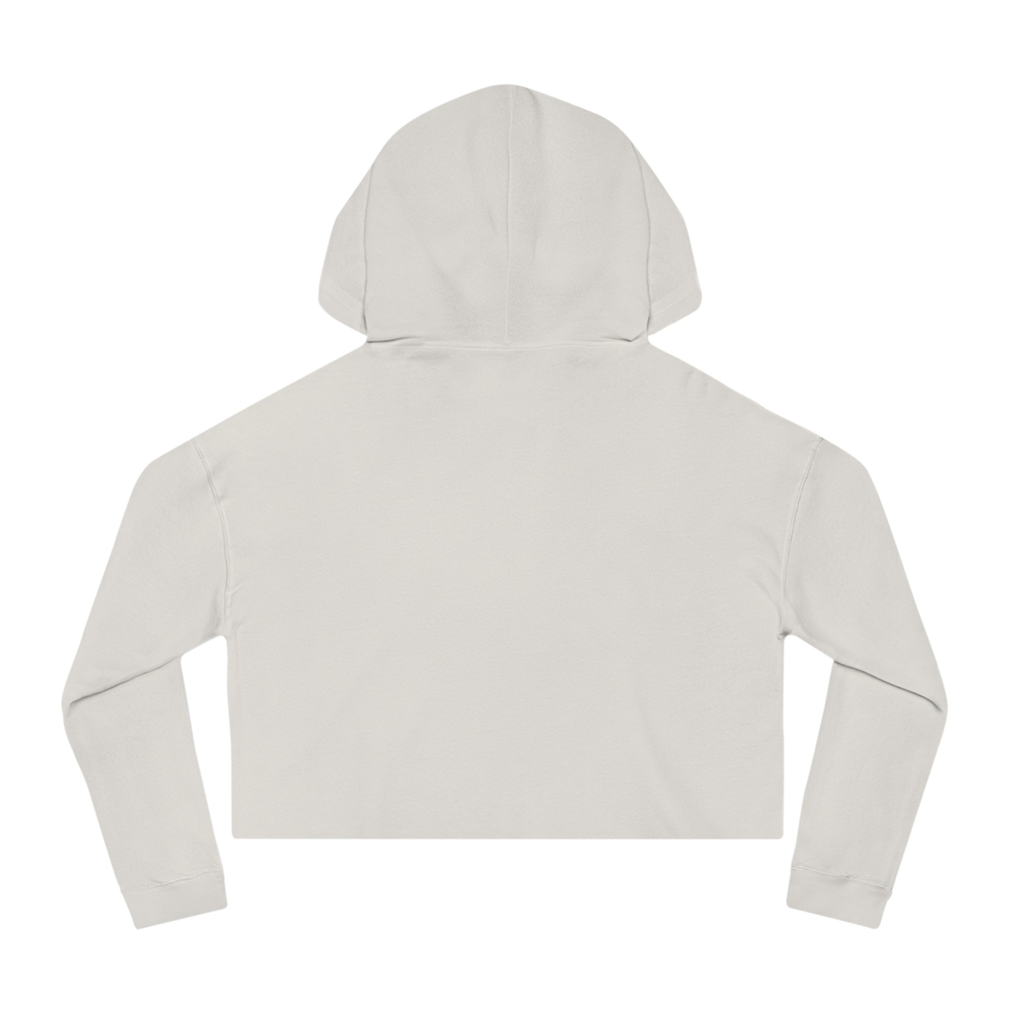 Urbania QR Code Graphic Cropped Hoodie — Techy Geometric Womens Hooded Sweatshirt