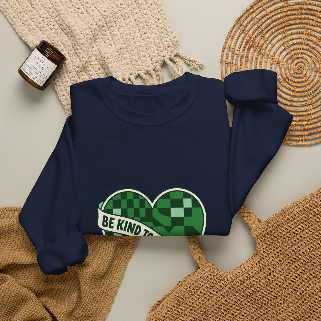 Be Kind to Your Mind Sweatshirt | Mental Health Awareness, Green Ribbon