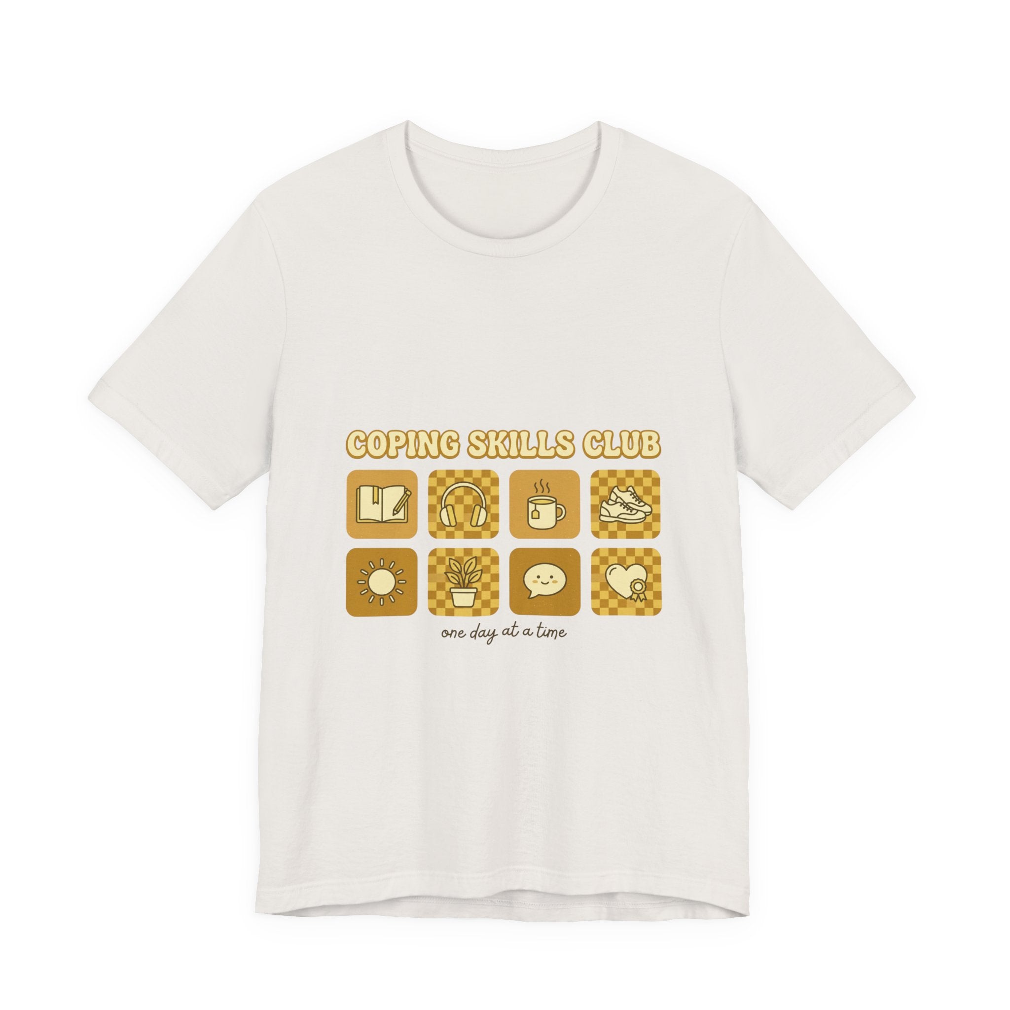 Coping Skills Club Tee | Mental Health Awareness, Retro Green Ribbon