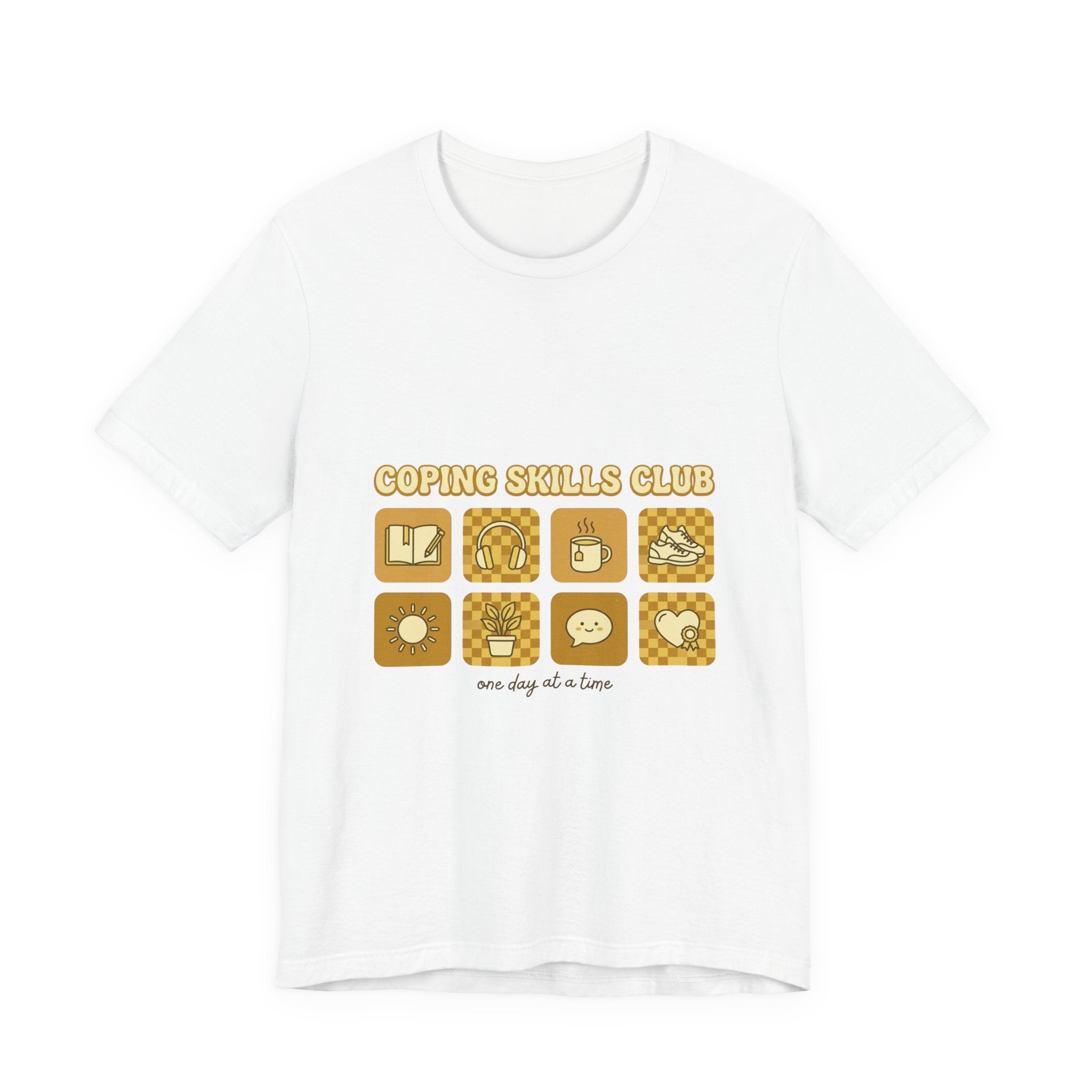 Coping Skills Club Tee | Mental Health Awareness, Retro Green Ribbon