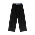 Urbania Plaid Contrast Waist Pants