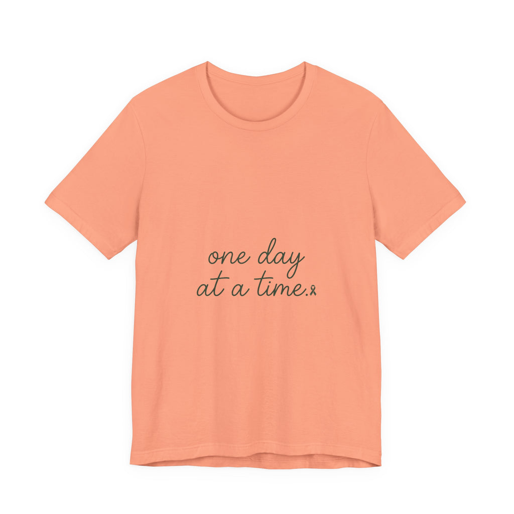 Mental Health Awareness T-Shirt – One Day At A Time, Wear Green Ribbon, Unisex Graphic Tee