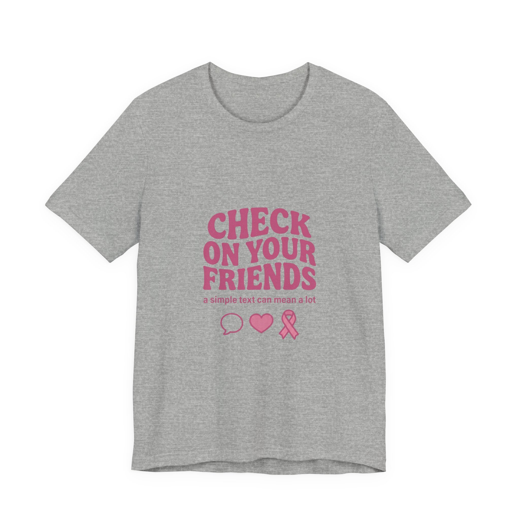 Check On Your Friends Tee | Mental Health Awareness, Green Ribbon, Support