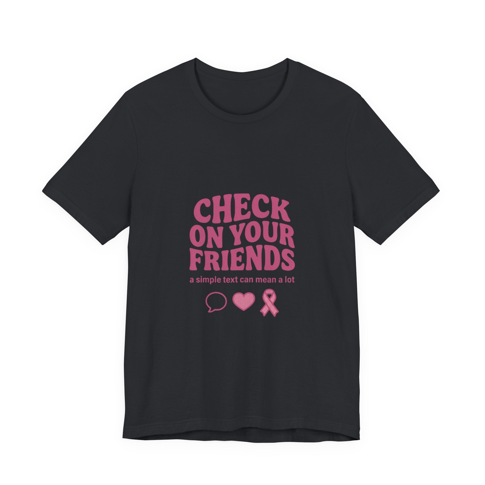 Check On Your Friends Tee | Mental Health Awareness, Green Ribbon, Support