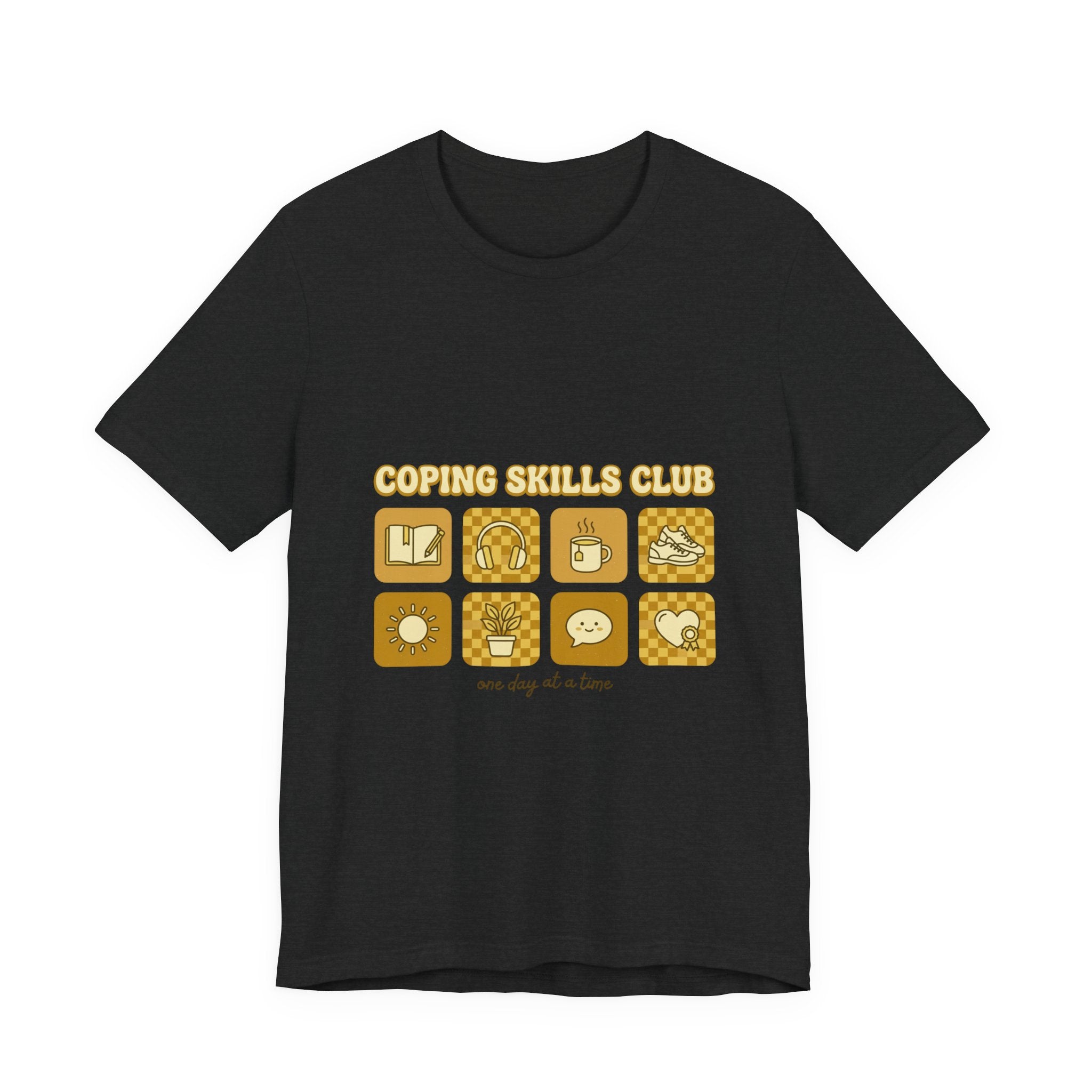 Coping Skills Club Tee | Mental Health Awareness, Retro Green Ribbon
