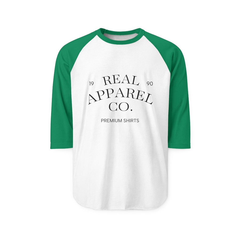 Raglan Shirt — Vintage Baseball Style 3/4 Sleeve Tee