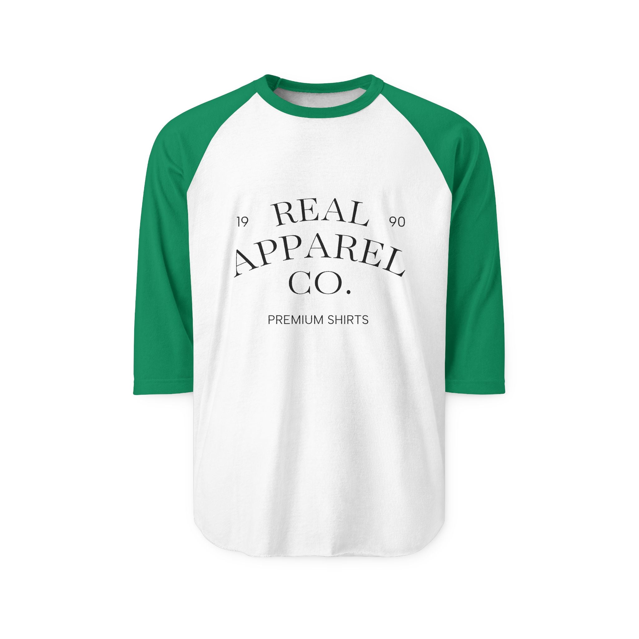 Raglan Shirt — Vintage Baseball Style 3/4 Sleeve Tee