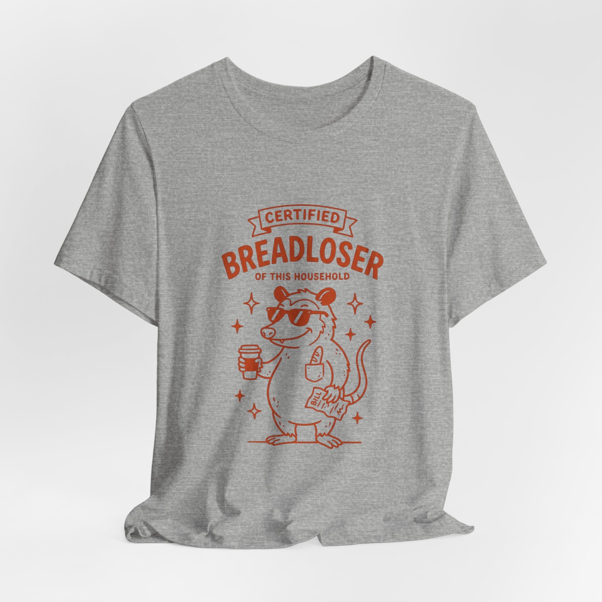 CERTIFIED BREADLOSER Tee | Breadloser Humor, Doodle Cat Money Design