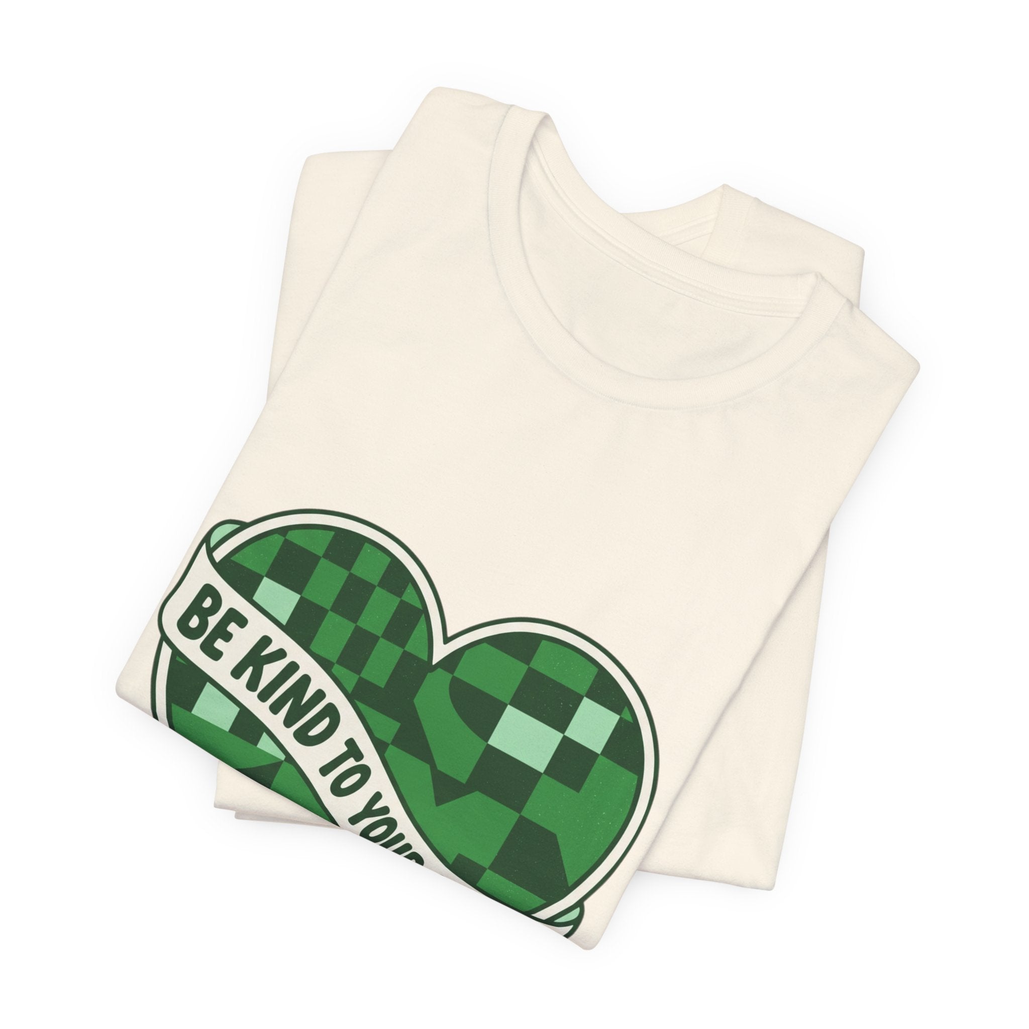 Be Kind To Your Mind Heart Tee | Mental Health Awareness, Green Ribbon