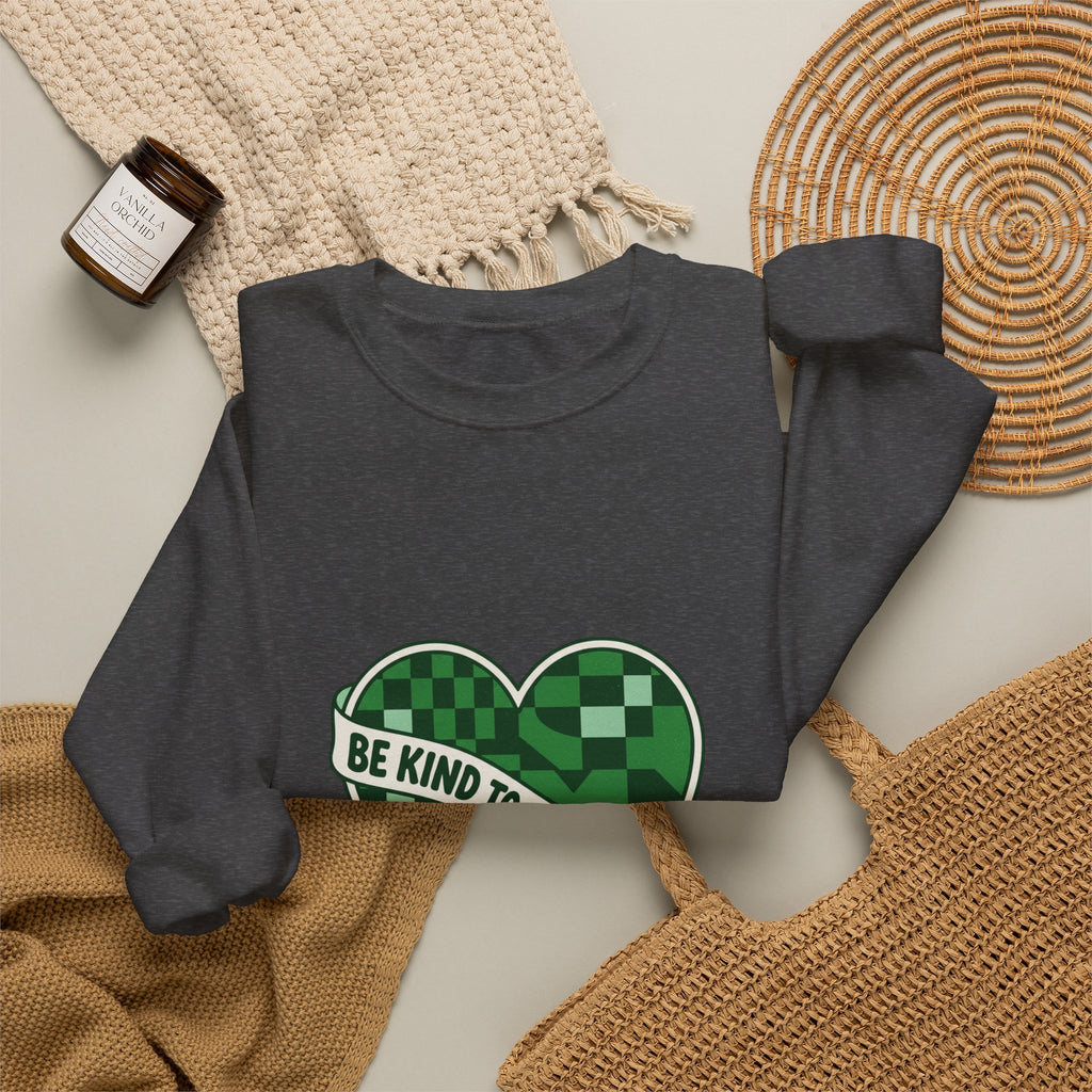 Be Kind to Your Mind Sweatshirt | Mental Health Awareness, Green Ribbon