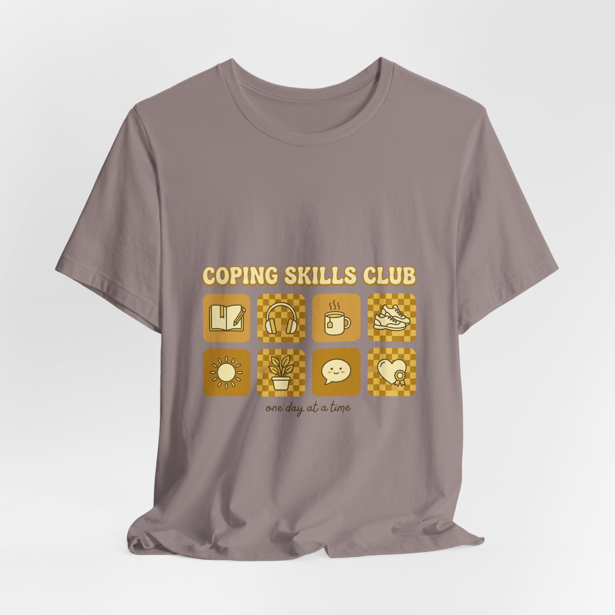 Coping Skills Club Tee | Mental Health Awareness, Retro Green Ribbon