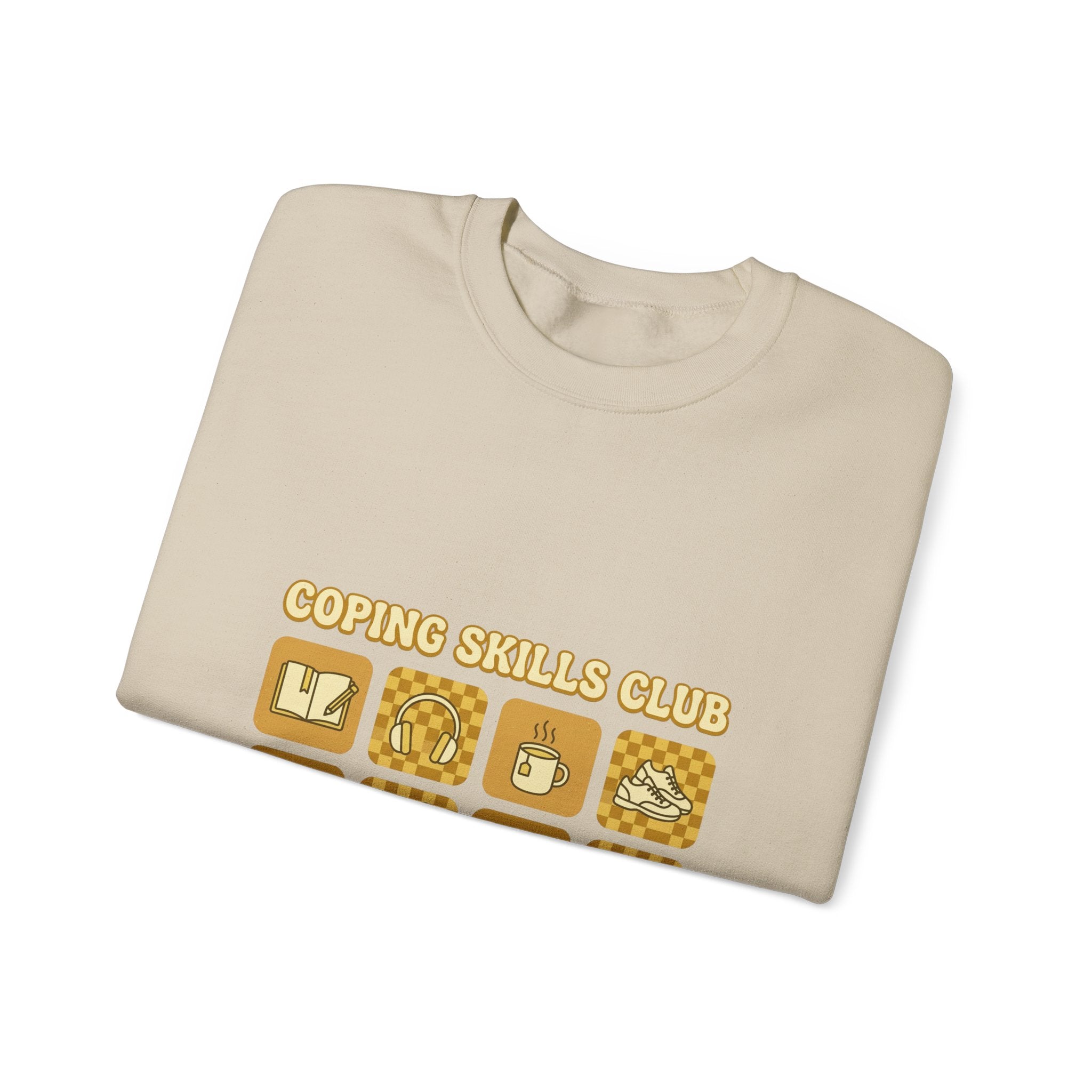 Coping Skills Club Sweatshirt | Mental Health Awareness, Green Ribbon