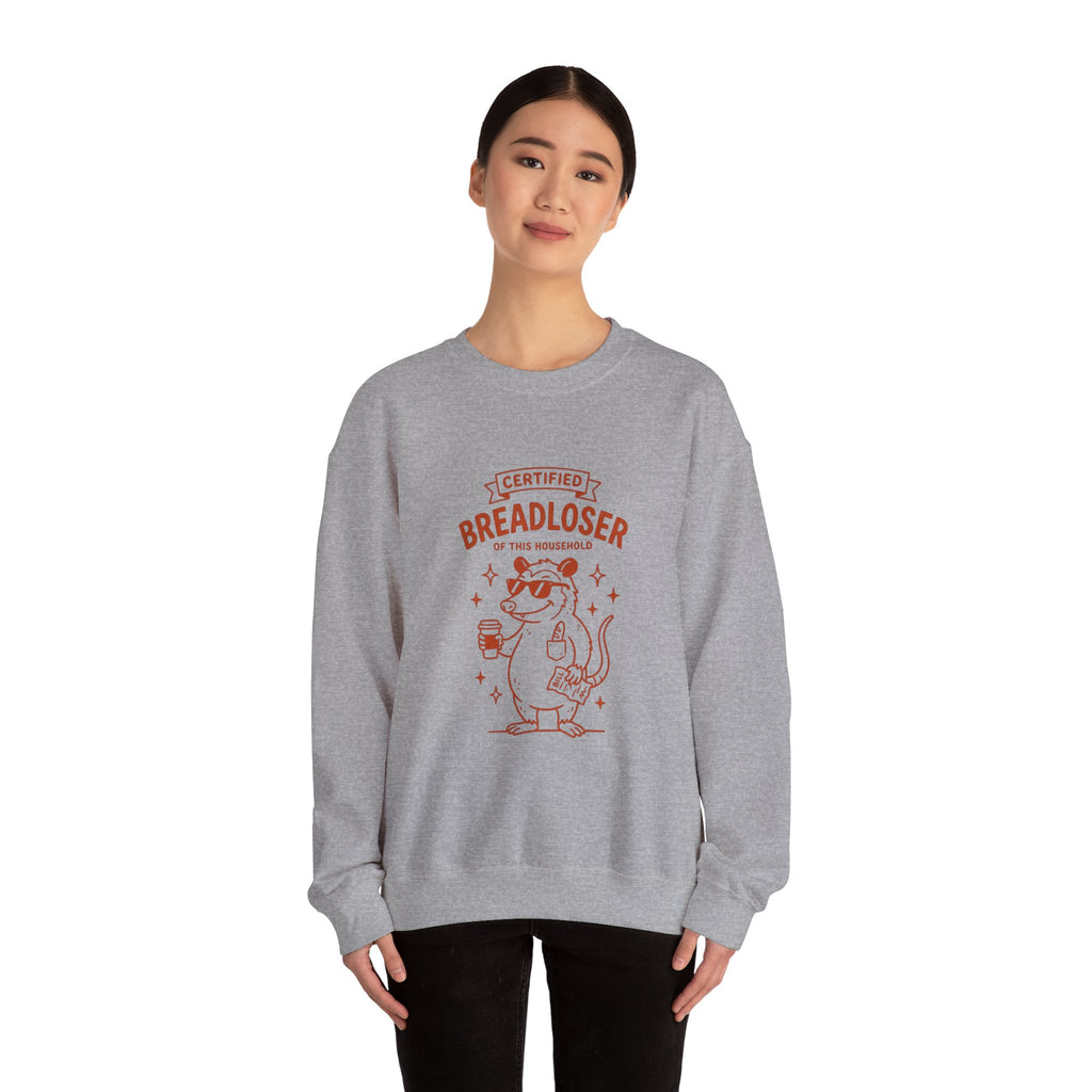 CERTIFIED BREADLOSER Sweatshirt | Breadloser Humor, Doodle Graphic