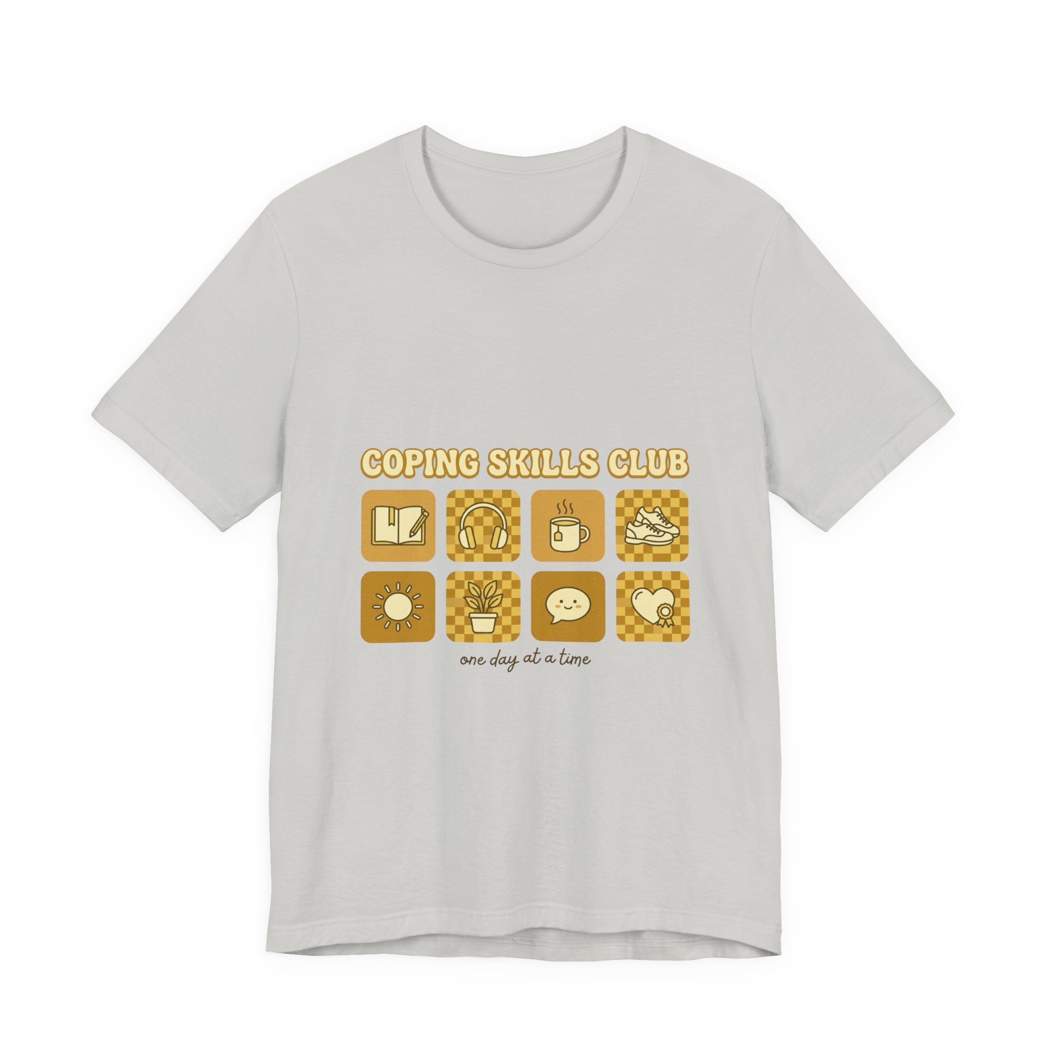 Coping Skills Club Tee | Mental Health Awareness, Retro Green Ribbon