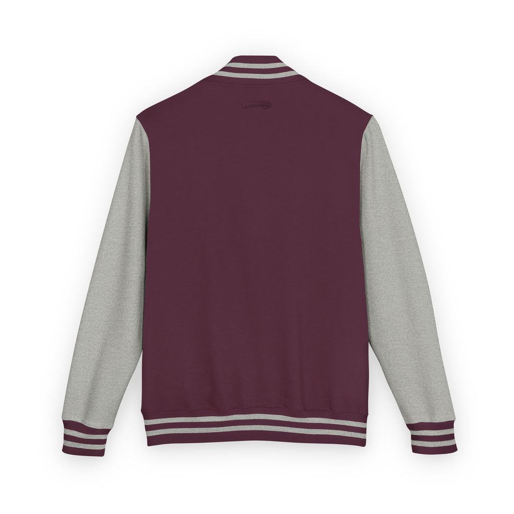 Letterman Jacket — Pink Retro 'Happiness' Varsity Jacket