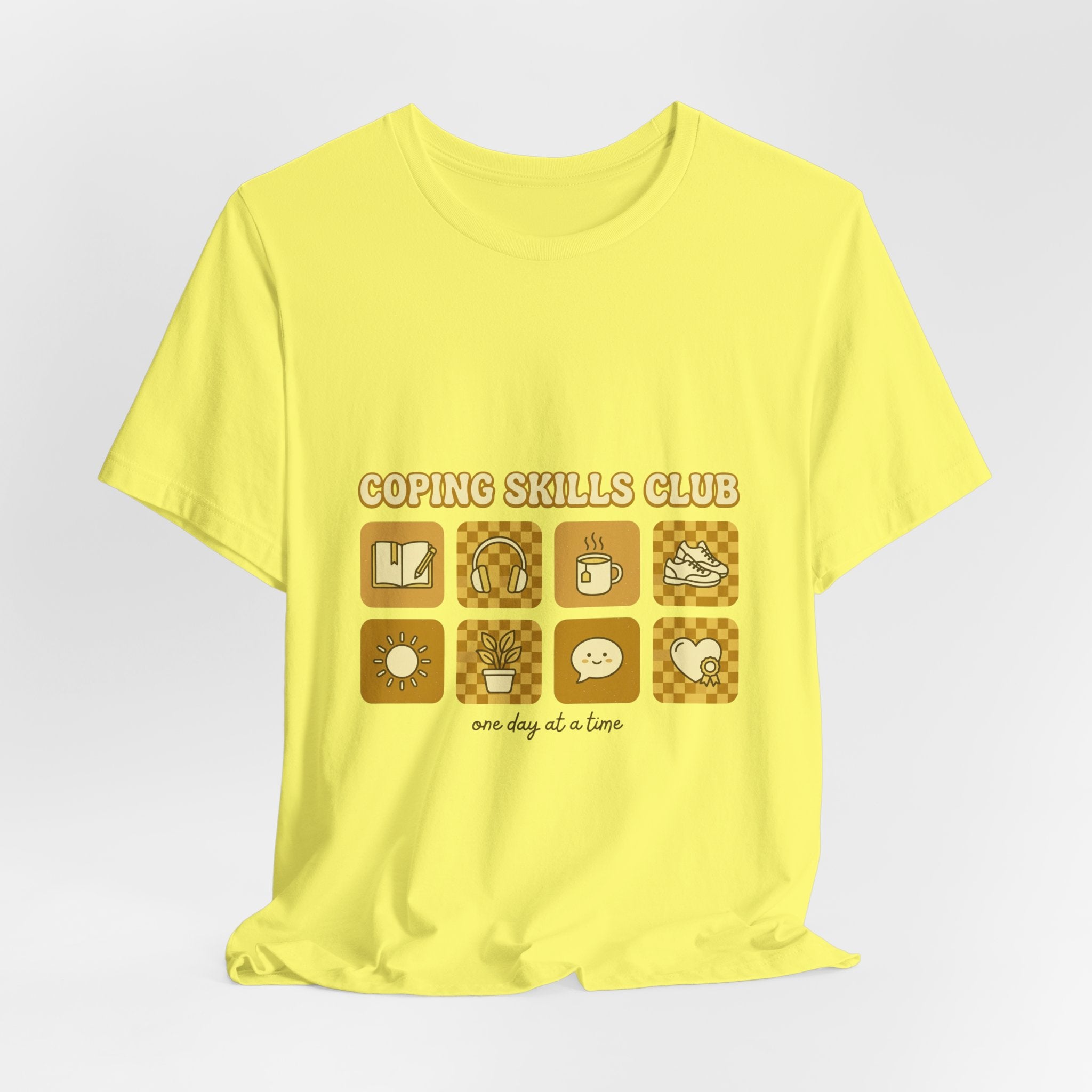 Coping Skills Club Tee | Mental Health Awareness, Retro Green Ribbon