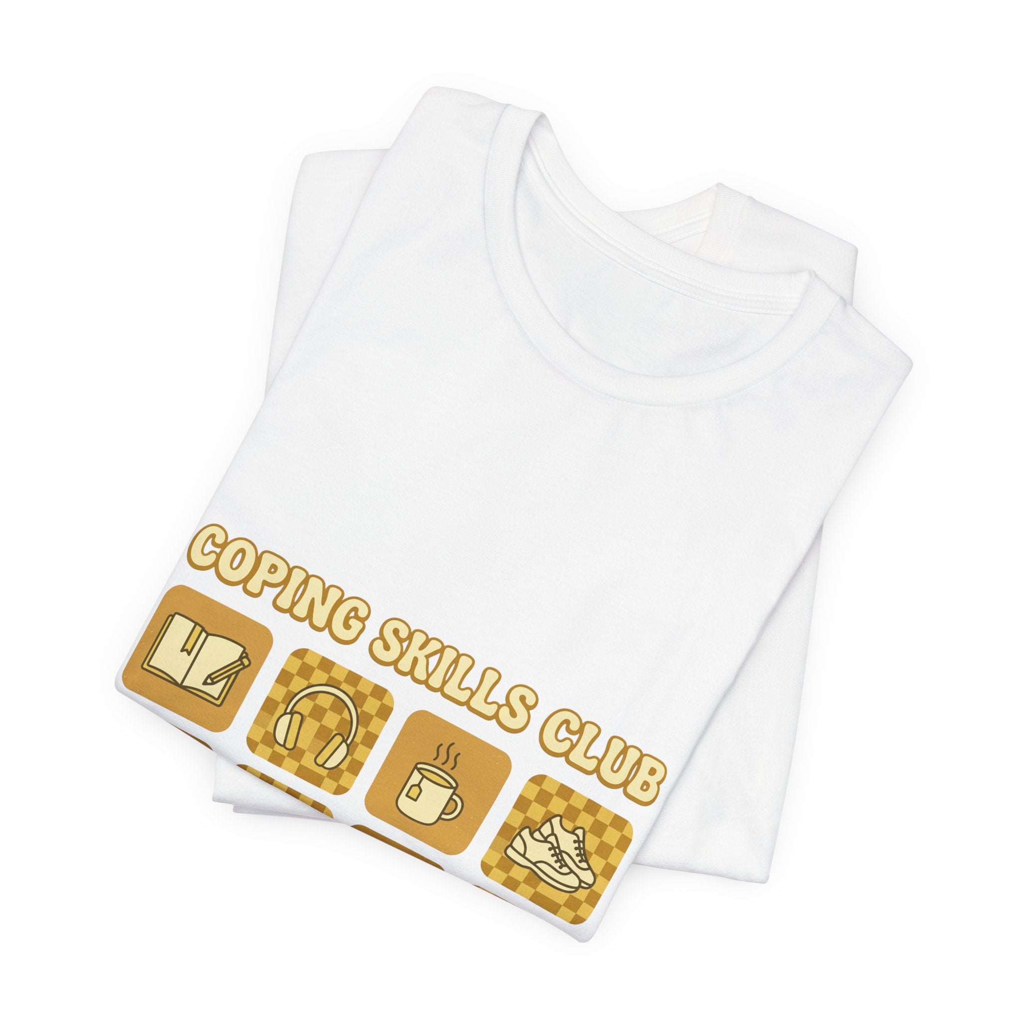 Coping Skills Club Tee | Mental Health Awareness, Retro Green Ribbon