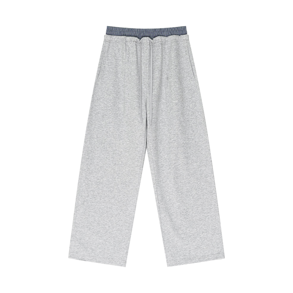 Urbania Plaid Contrast Waist Pants