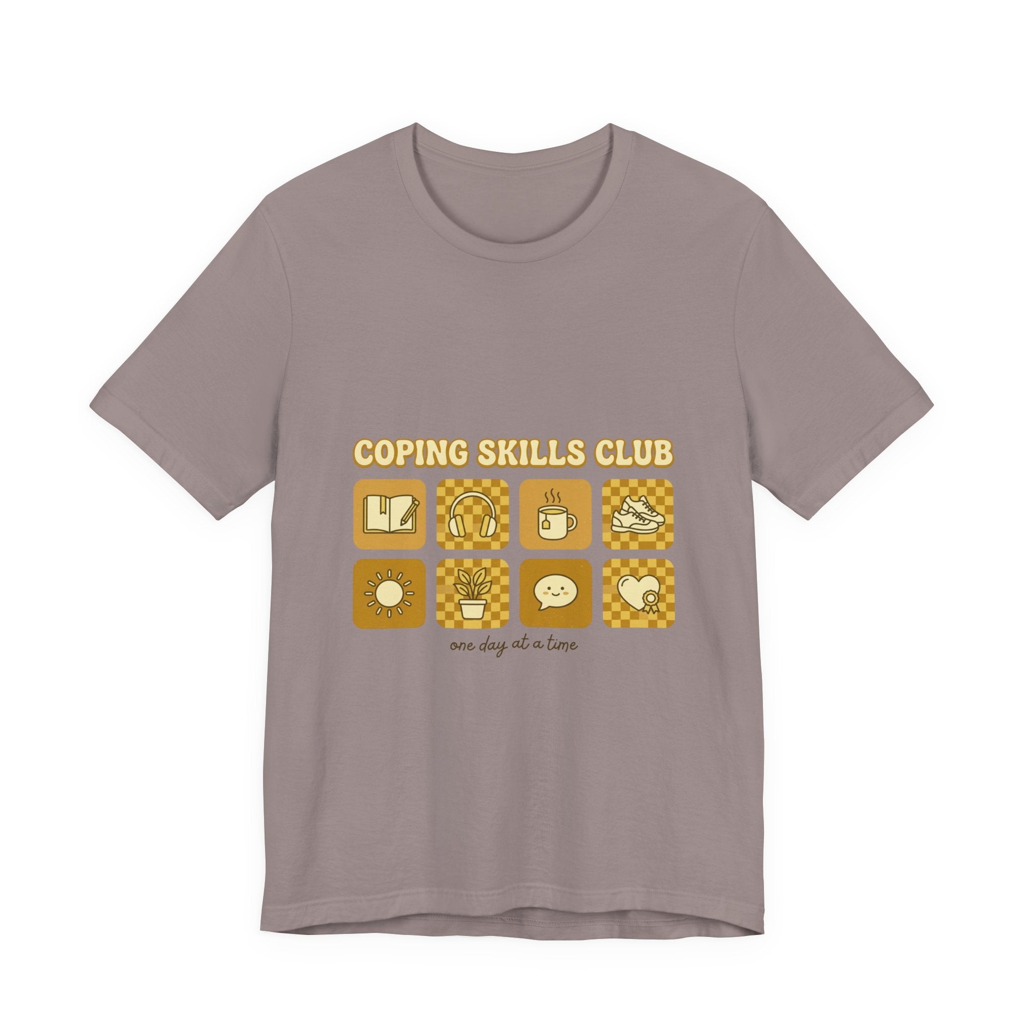 Coping Skills Club Tee | Mental Health Awareness, Retro Green Ribbon