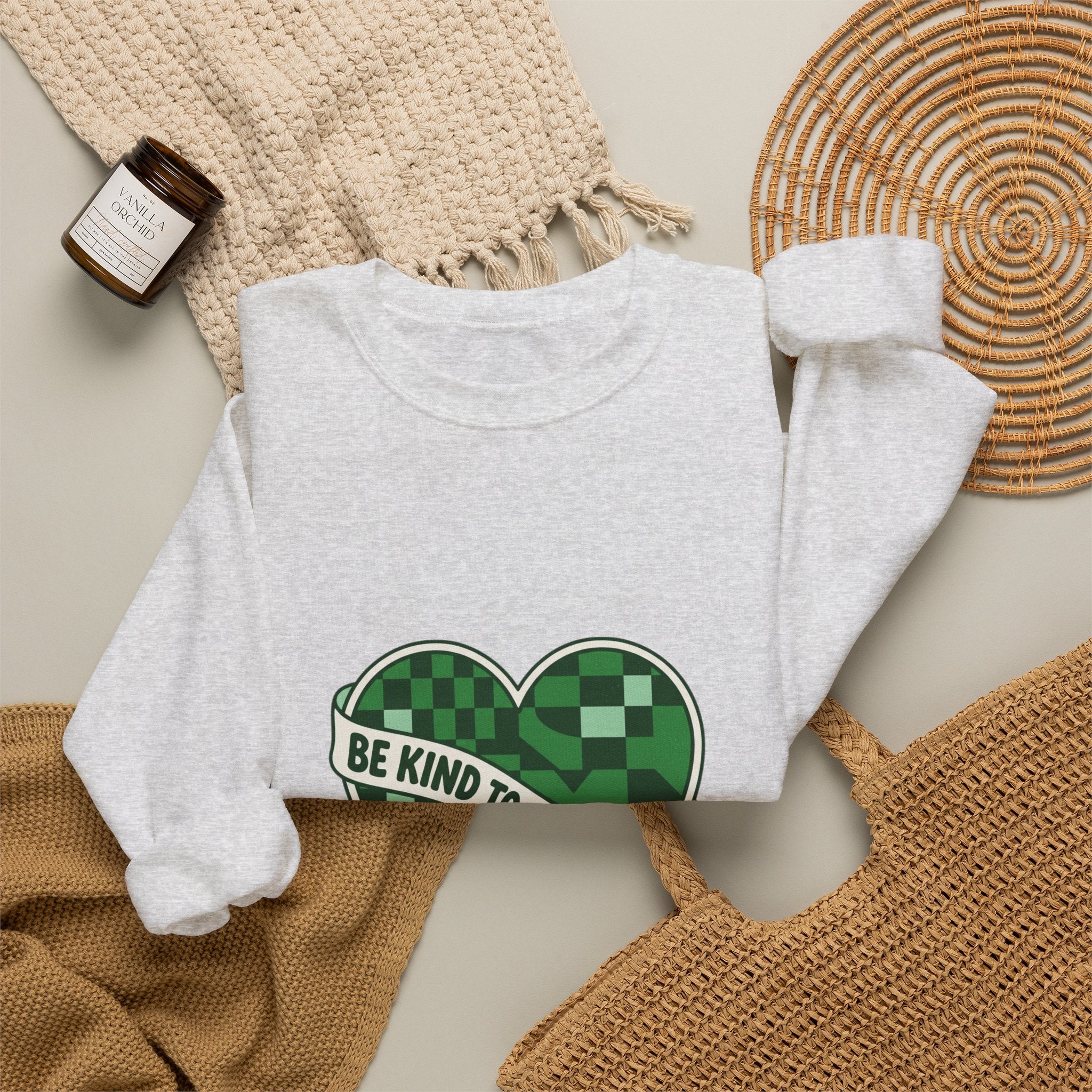 Be Kind to Your Mind Sweatshirt | Mental Health Awareness, Green Ribbon