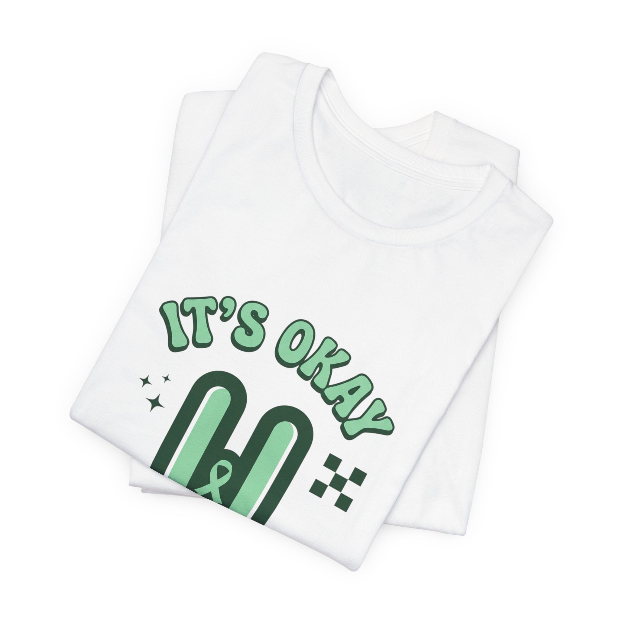 It’s Okay to Pause Tee | Mental Health Awareness, Green Ribbon