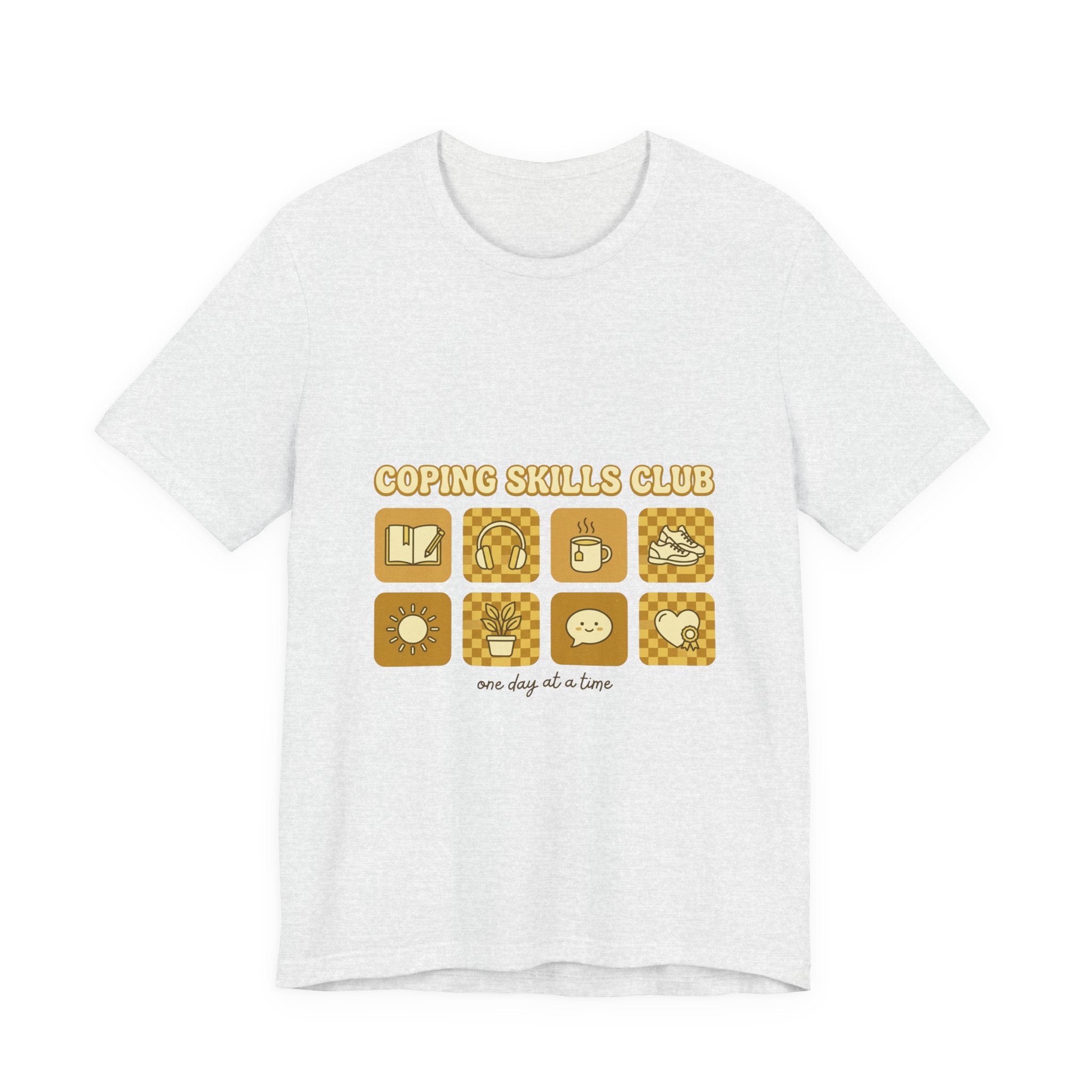 Coping Skills Club Tee | Mental Health Awareness, Retro Green Ribbon