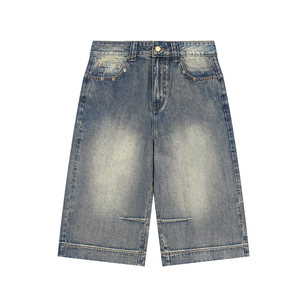 Urbania Vintage Wash Baggy Denim Shorts