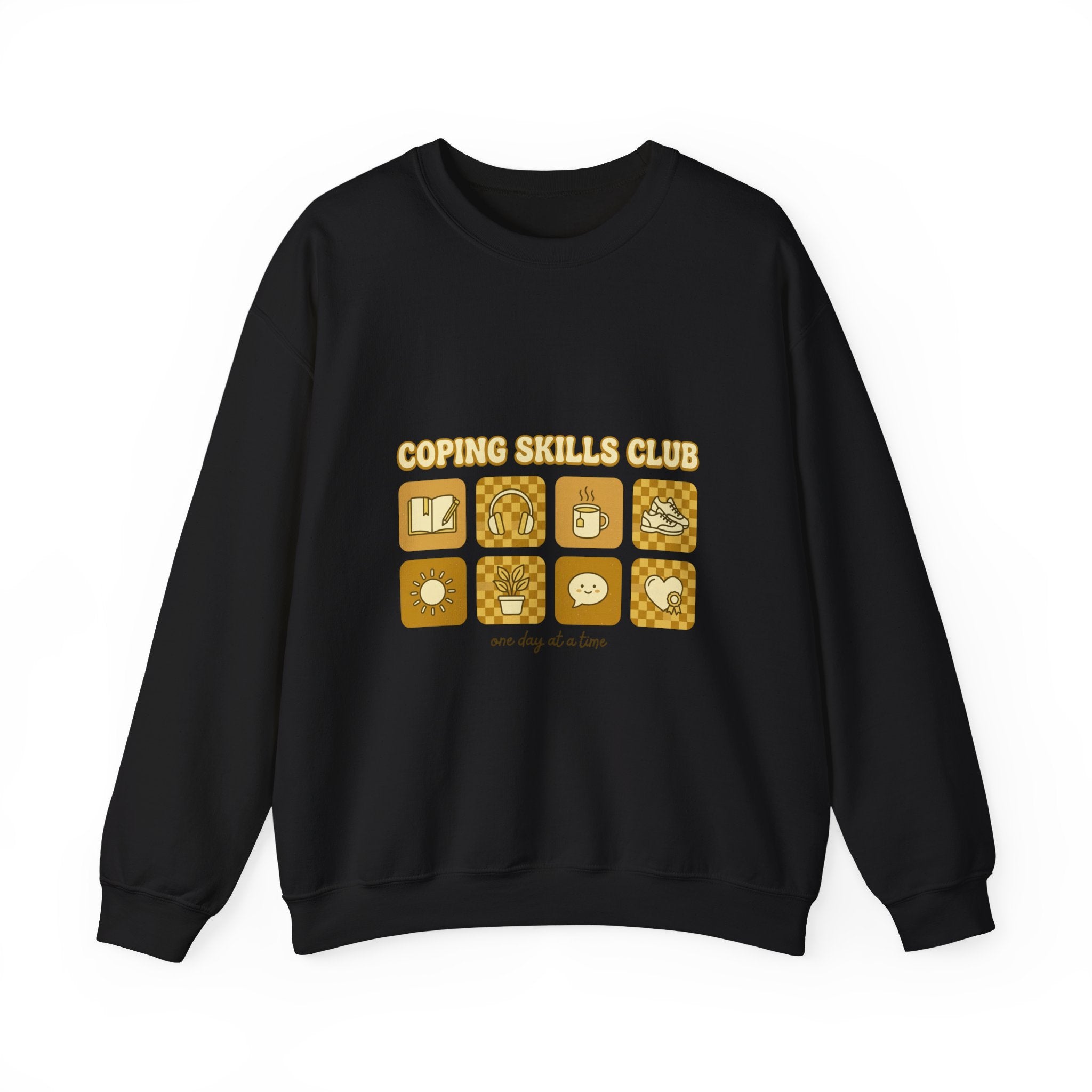 Coping Skills Club Sweatshirt | Mental Health Awareness, Green Ribbon