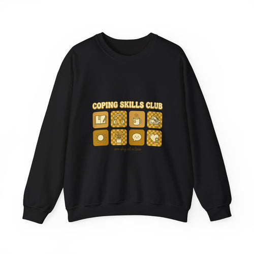 Coping Skills Club Sweatshirt | Mental Health Awareness, Green Ribbon