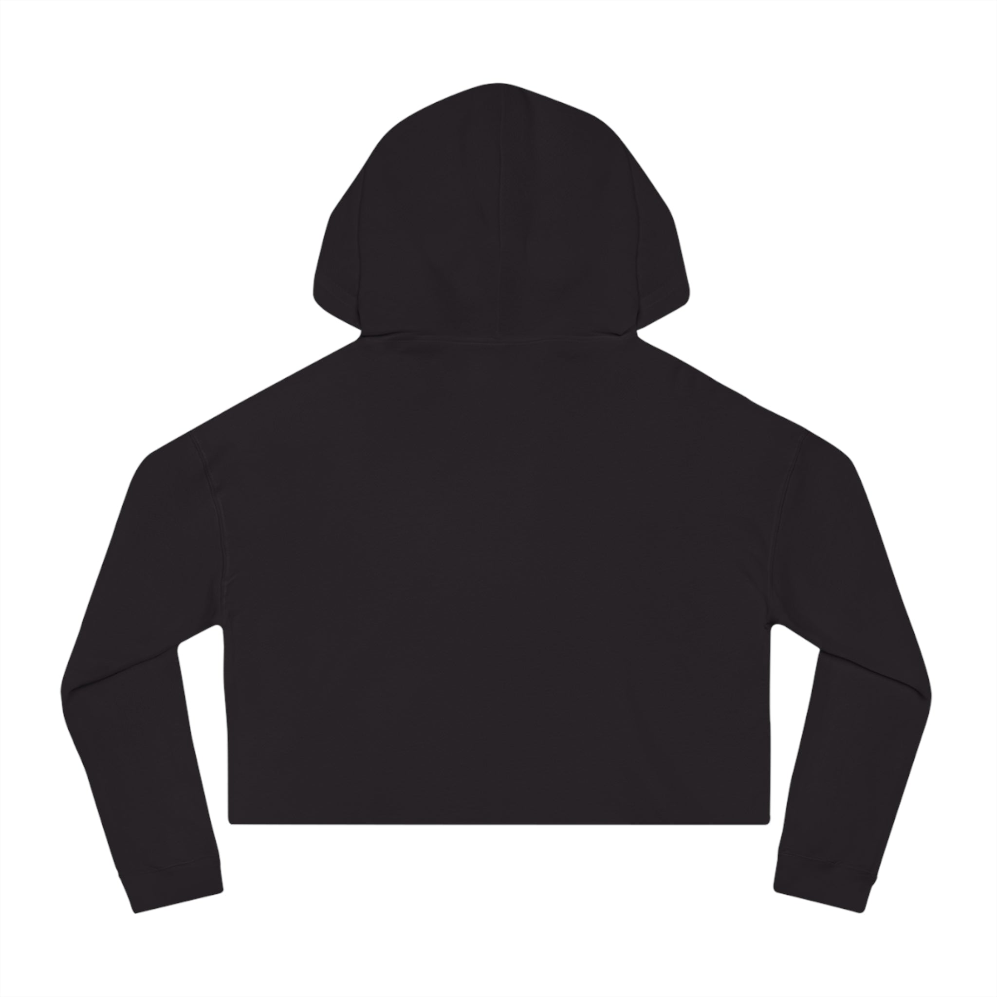 Urbania QR Code Graphic Cropped Hoodie — Techy Geometric Womens Hooded Sweatshirt