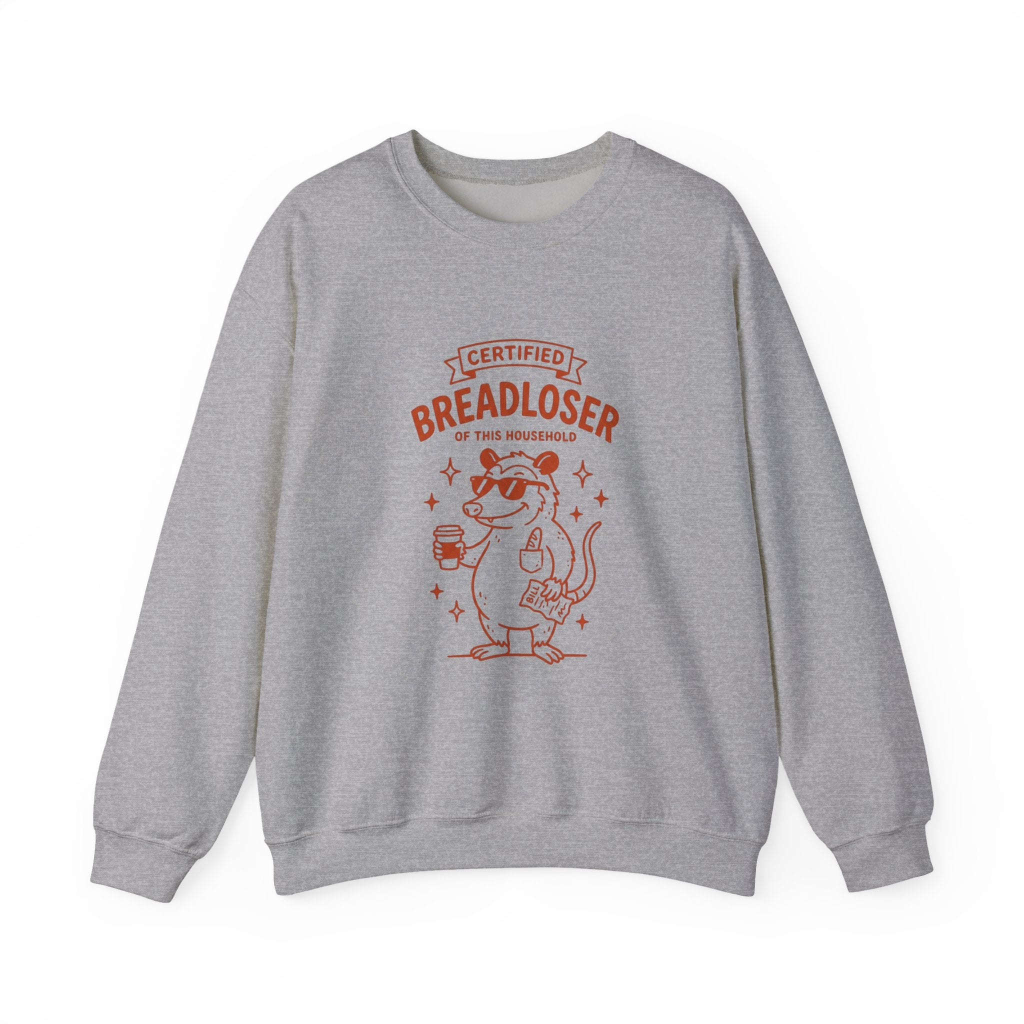 CERTIFIED BREADLOSER Sweatshirt | Breadloser Humor, Doodle Graphic