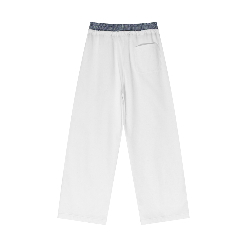 Urbania Plaid Contrast Waist Pants