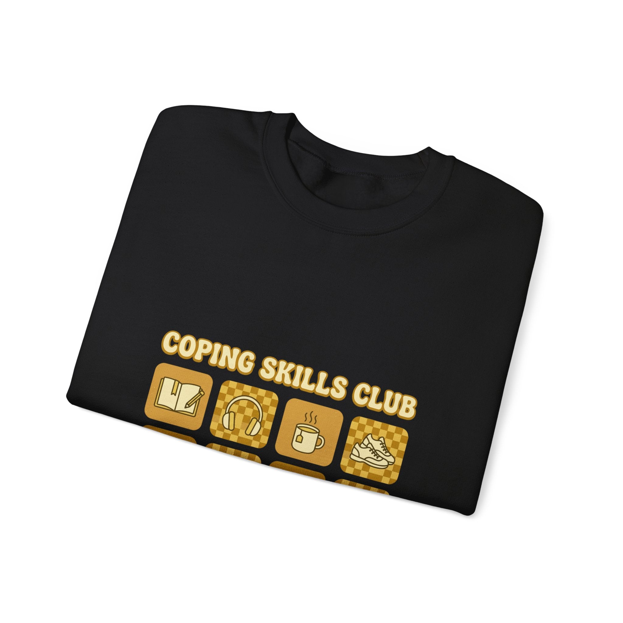 Coping Skills Club Sweatshirt | Mental Health Awareness, Green Ribbon