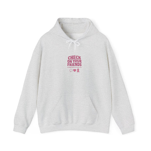Check On Your Friends Hoodie | Mental Health Awareness, Green Ribbon