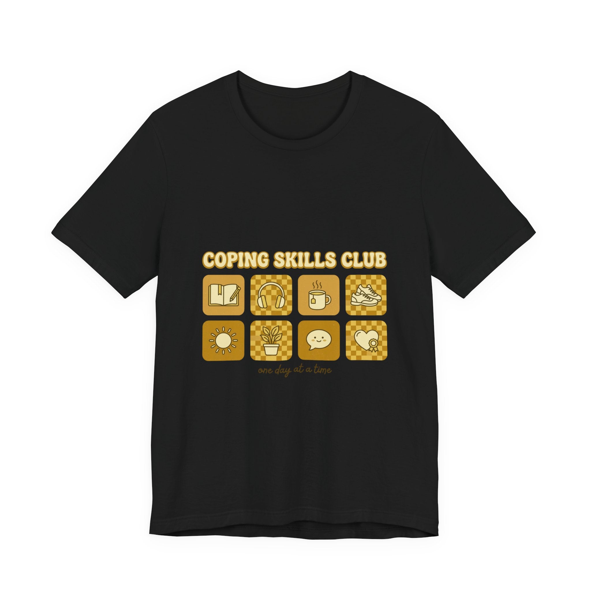 Coping Skills Club Tee | Mental Health Awareness, Retro Green Ribbon