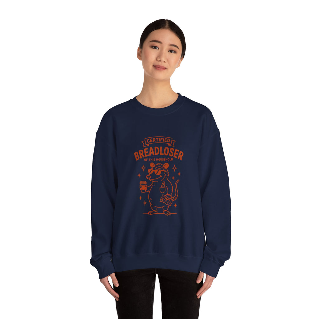 CERTIFIED BREADLOSER Sweatshirt | Breadloser Humor, Doodle Graphic