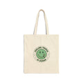 Feeling Things Is Human Tote | Mental Health Awareness, Green Smiley Ribbon