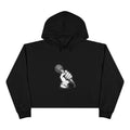 Urbania Cropped Hoodie — Hand-Held Microphone Graphic, Music Lover Streetwear