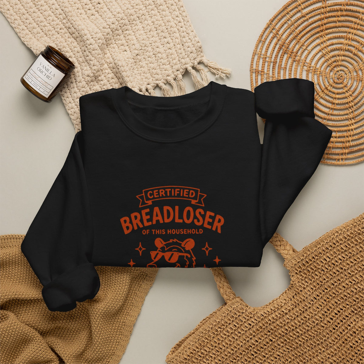 CERTIFIED BREADLOSER Sweatshirt | Breadloser Humor, Doodle Graphic