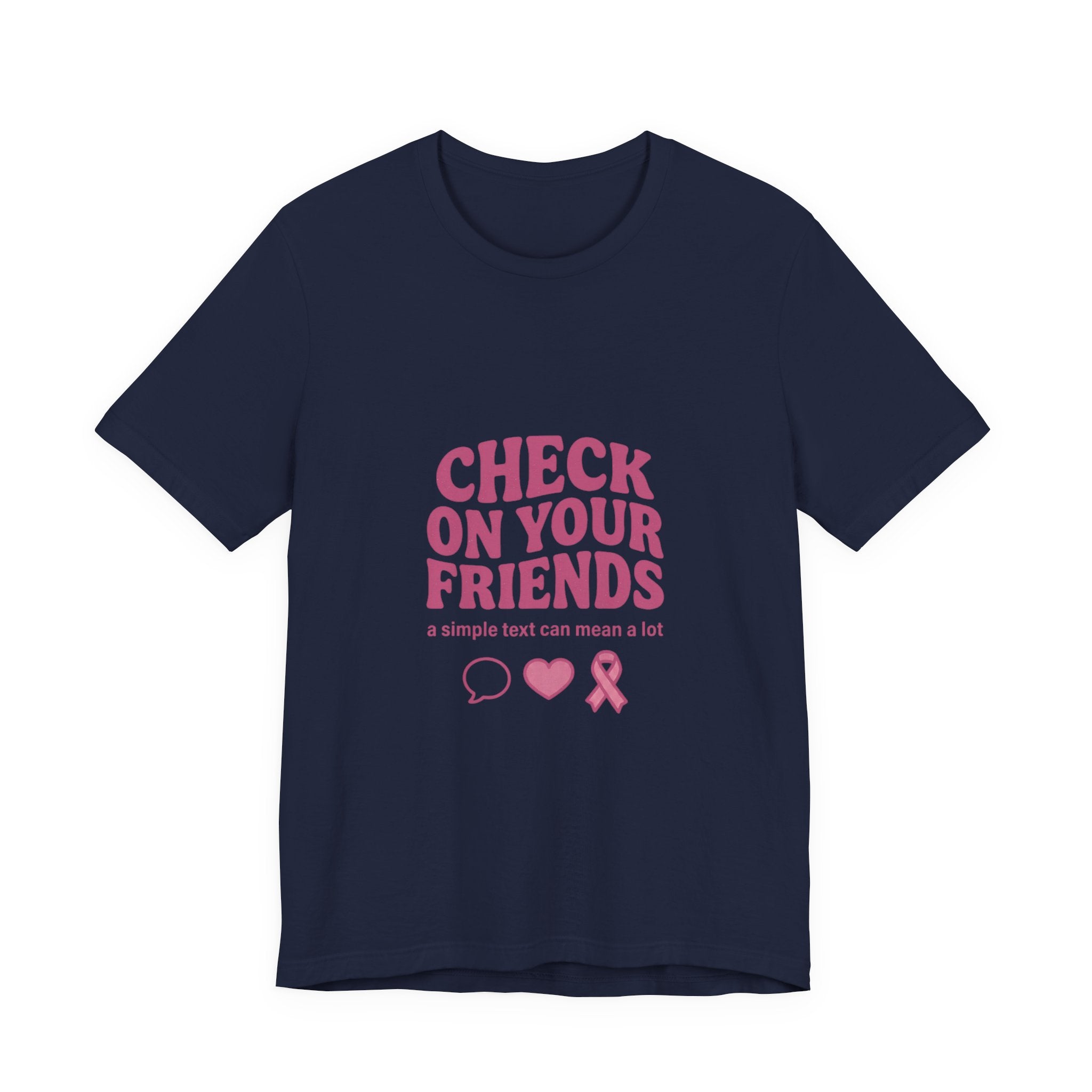 Check On Your Friends Tee | Mental Health Awareness, Green Ribbon, Support
