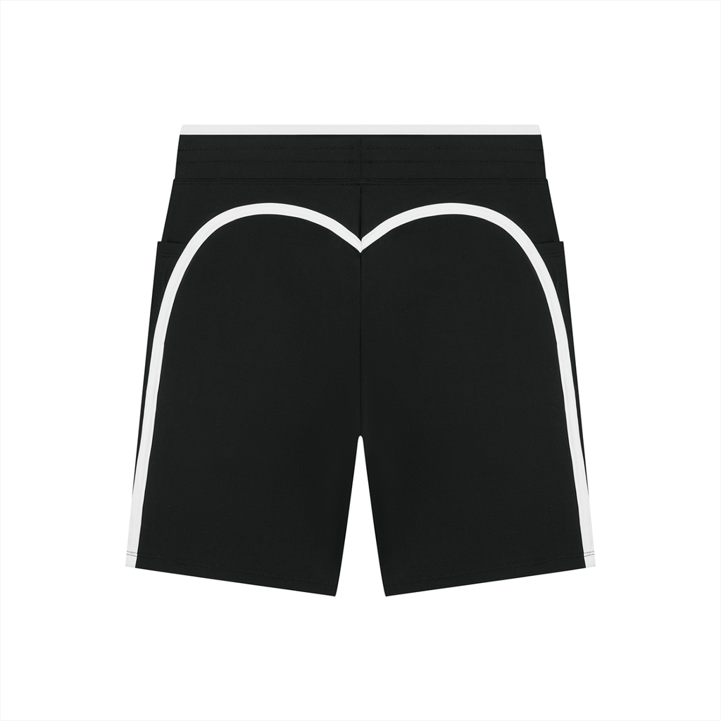 Urbania Women's High Rise Color Block Yoga Shorts
