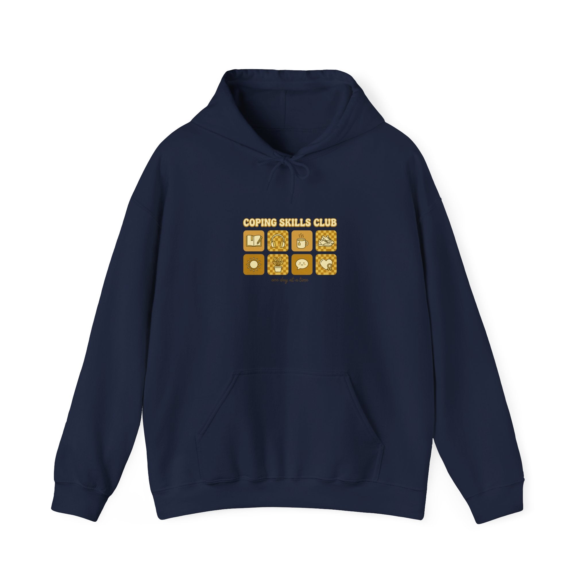 Mental Health Matters Hoodie | Green Ribbon, Retro Smiley, Therapy Positive