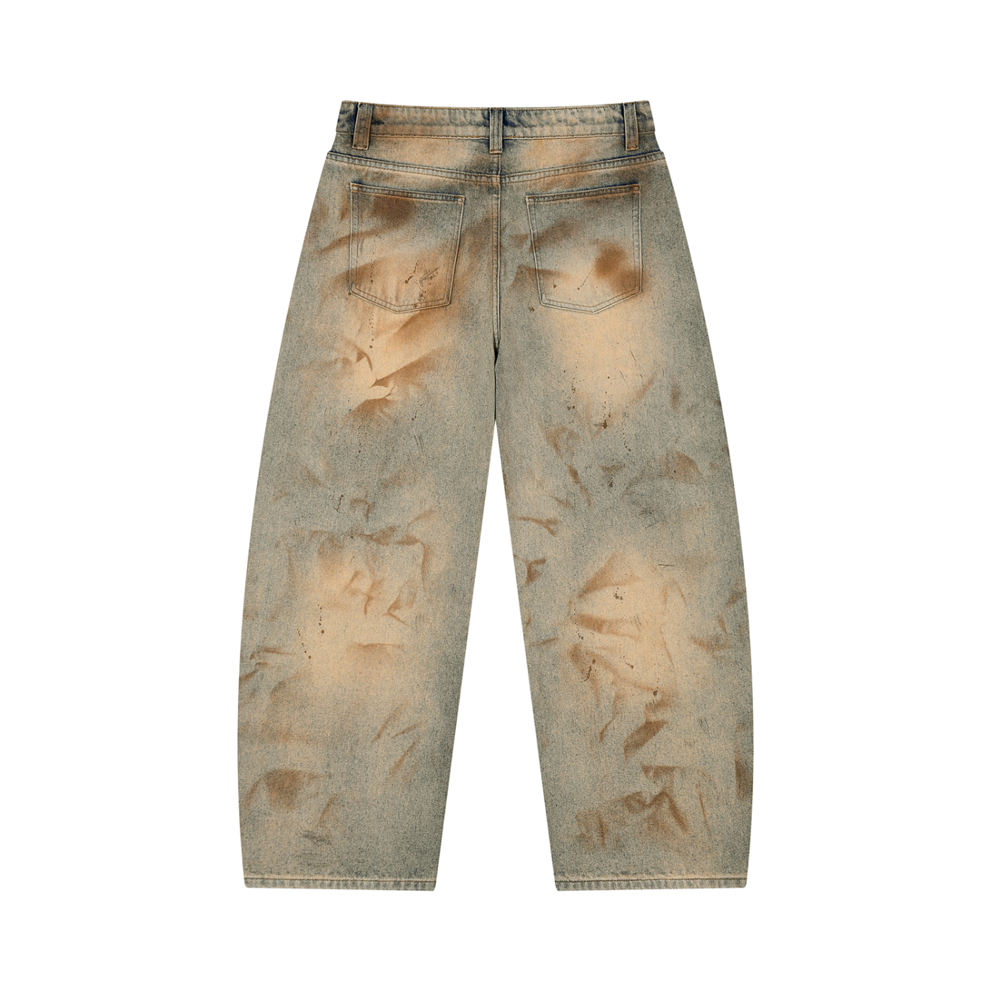 Urbania Men’s Vintage Wash Barrel Leg Jeans