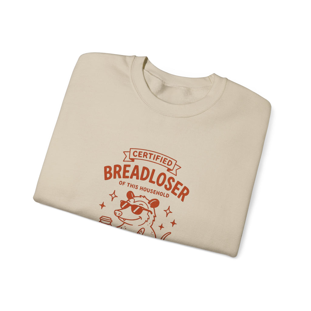 CERTIFIED BREADLOSER Sweatshirt | Breadloser Humor, Doodle Graphic