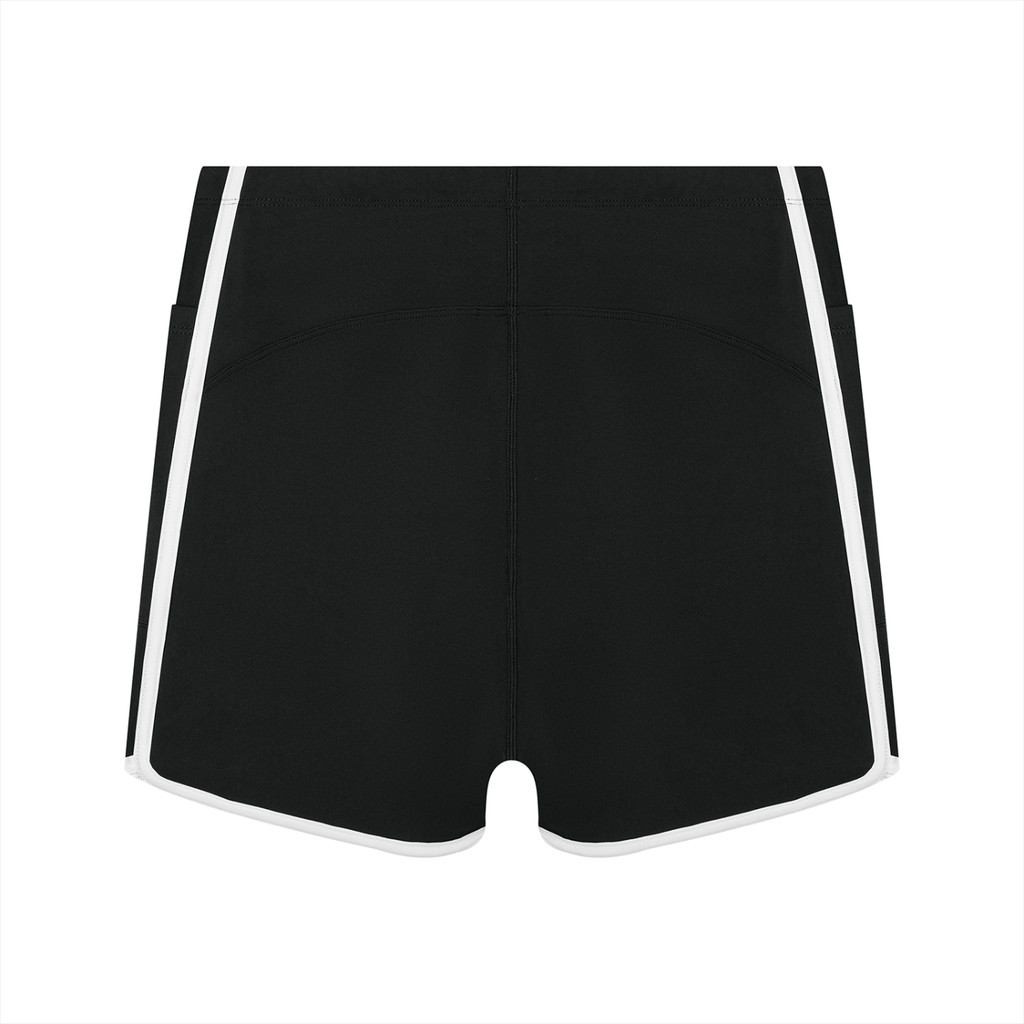 Urbania Women's High Rise Color Block Yoga Shorts