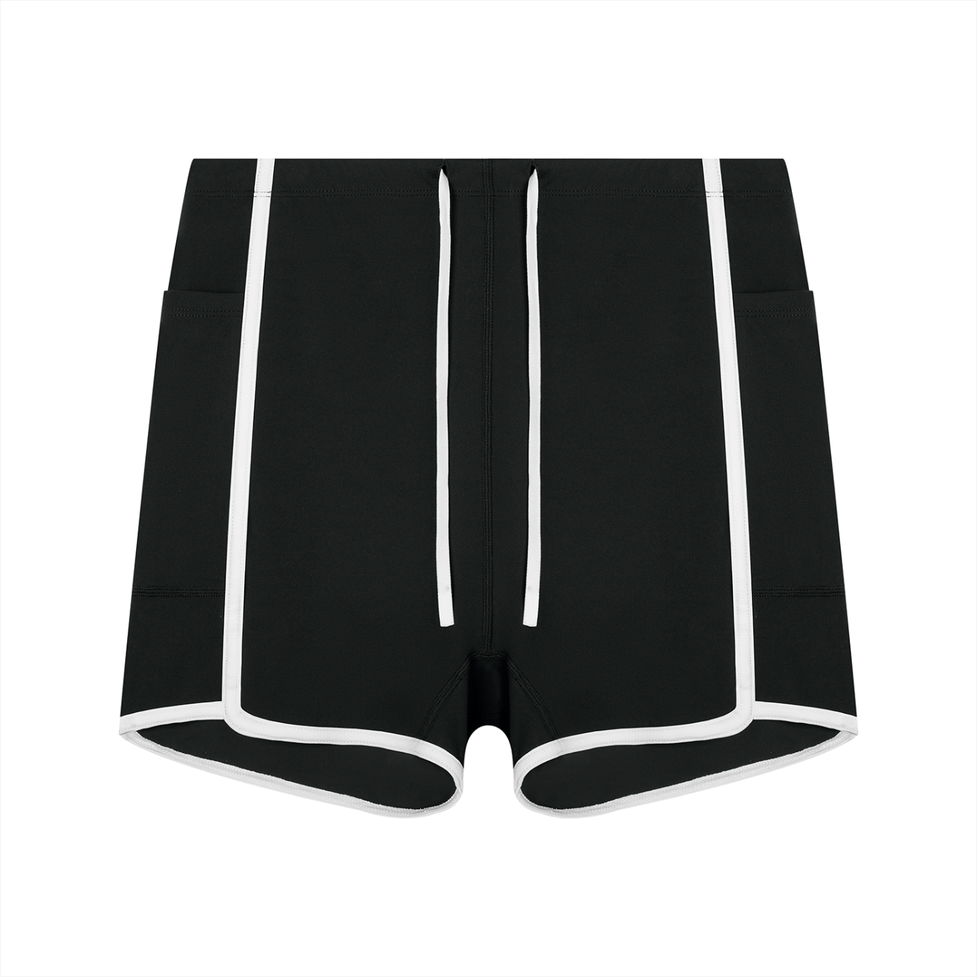 Urbania Women's High Rise Color Block Yoga Shorts