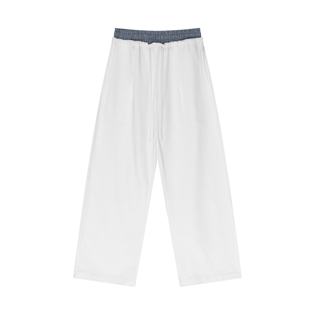 Urbania Plaid Contrast Waist Pants