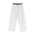 Urbania Plaid Contrast Waist Pants
