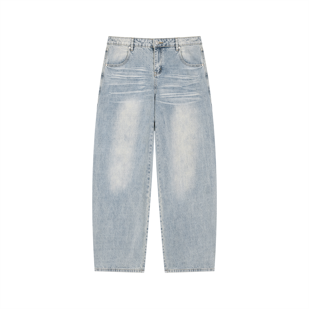 Urbania Men’s Enzyme Wash Wide Leg Jeans