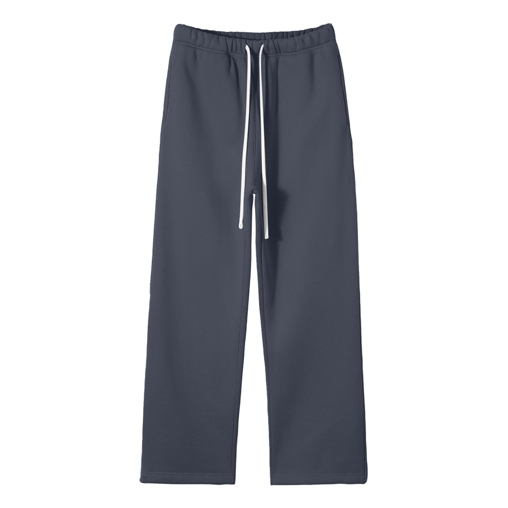 Urbania Unisex Solid Color Fleece Straight Leg Pants